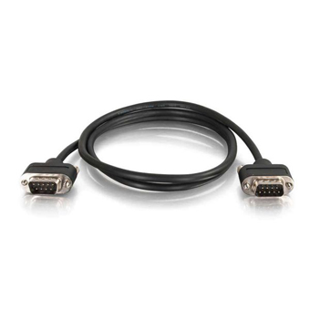 C2G, 6 FT SERIAL RS232 DB9 NULL MODEM CABLE W/ LOW PROFILE CONNECTORS M/M IN WALL CMG RATED